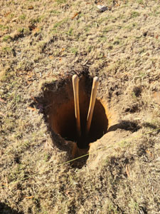 flagpole footing